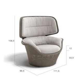 Dedon Seashell Grand Midnight Koltuk