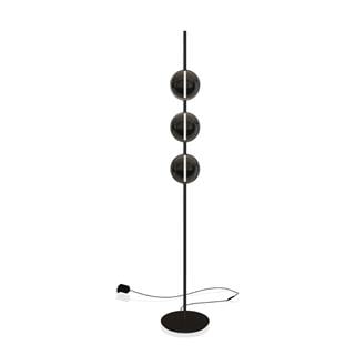 Sferatus Ayaklı Lambader-Frame Lacquered Matt Black (M055)-Lamp Black Chrome (V007)