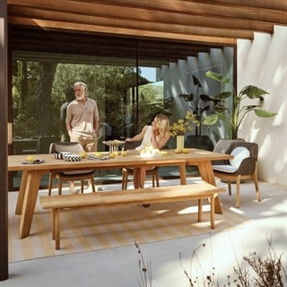 Dedon Solyd 280 Teak Bahçe Masası