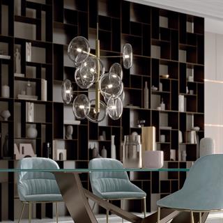 Spark Tavan Aydınlatma-Frame Natural Brass (M352)-Lamp Transperent (V001)