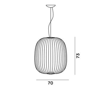 Foscarini Spokes 2 Large Oro Chandelier