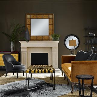 Jonathan Charles Nottinghamshire Walnut Mirror