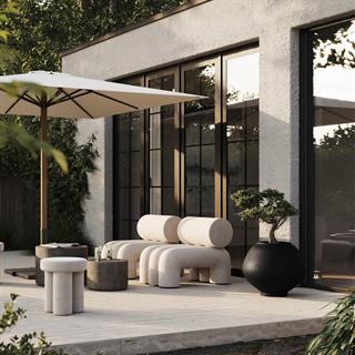 101 Copenhagen Sunao Fat Hexa Black Saksı