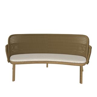 Suro Teak Üçlü Bank - Weave Hemp - Minder Sırt ve Oturum Minderi Naram Warm Cotton F kategori