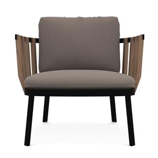 Ethimo Swing Teak Sepia Black Koltuk