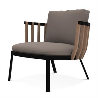 Ethimo Swing Teak Sepia Black Koltuk