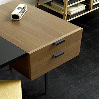 Ligne Roset Tanis Walnut Black Fenix Desk