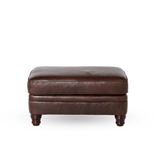 Bernhardt Tarleton Dark Brown Deri Puf