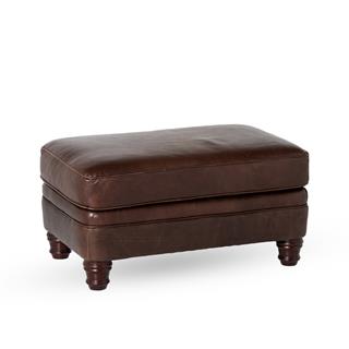 Bernhardt Tarleton Dark Brown Deri Puf