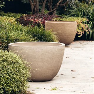 Domani Texel Pot Natural White 74 Planter