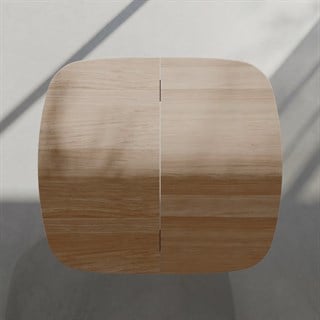 Tilos Orta Sehpa (120) -Aliminyum Ayak-Teak Tabla