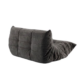 Togo İkili Kanepe-Small-Kumaş Alcantara B Fleece (99)-(Grade S)