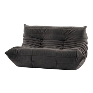 Togo İkili Kanepe-Small-Kumaş Alcantara B Fleece (99)-(Grade S)