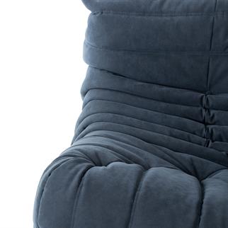 Ligne Roset Togo Navy Blue Corner Sofa