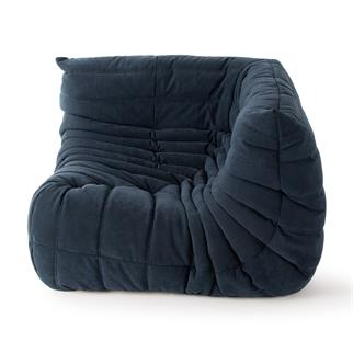 Ligne Roset Togo Navy Blue Corner Sofa