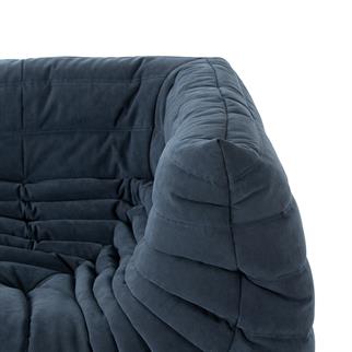Ligne Roset Togo Navy Blue Corner Sofa