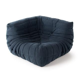 Ligne Roset Togo Navy Blue Corner Sofa