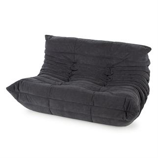 Ligne Roset Togo Small Dark Grey İkili Kanepe