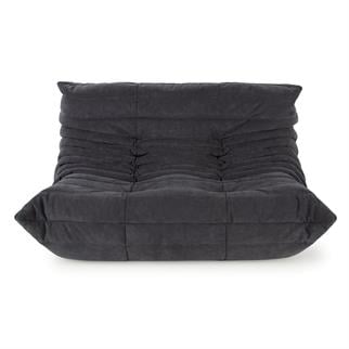 Ligne Roset Togo Small Dark Grey İkili Kanepe