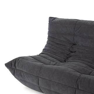 Ligne Roset Togo Small Dark Grey İkili Kanepe