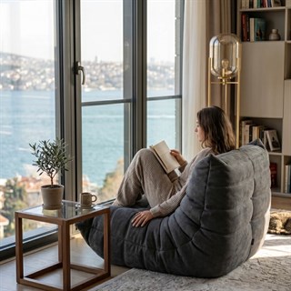 Togo Tekli Koltuk-Kumaş Alcantara B Fleece (99)-(Grade S)