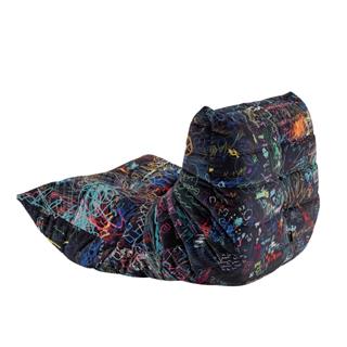 Togo Tekli Koltuk-Kumaş Tam Noir-(Grade C)