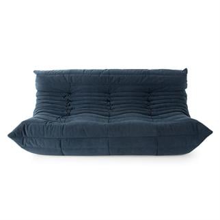 Ligne Roset Togo Large Navy Blue Üçlü Kanepe
