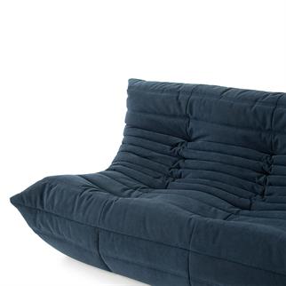 Ligne Roset Togo Large Navy Blue Üçlü Kanepe