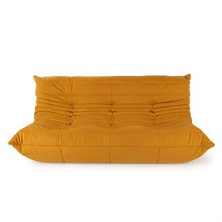 Ligne Roset Togo Large Curry Triple Sofa