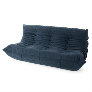 Ligne Roset Togo Large Navy Blue Üçlü Kanepe
