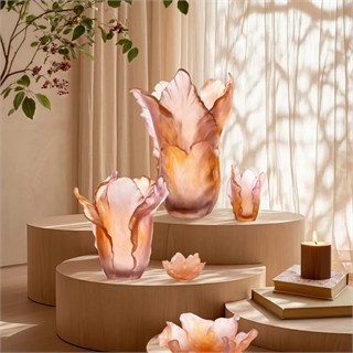 Tulipe Bowl - Small - Amber Pink