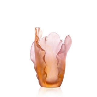 Daum Tulipe Small Amber Pink Vazo