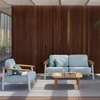 Emu Twins White 2-Seater Sofa