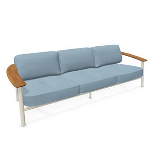 Emu Twins White 3-Seater Sofa