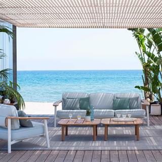 Emu Twins White 3-Seater Sofa