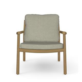 Ukiyo Teak Tekli Koltuk - Minder Sırt ve Oturum Minderi Rustic Weave Oyster E kategori