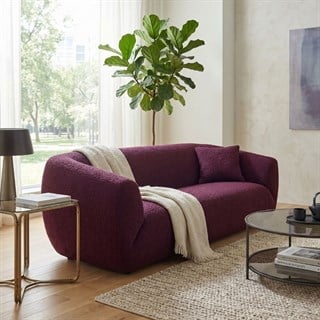 Ligne Roset Uncover Aubergine Large Sofa