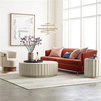 Mitchell Gold+Bob Williams Venice White Orta Sehpa