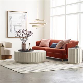 Mitchell Gold+Bob Williams Venice White Side Table