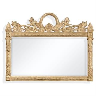 Jonathan Charles Versailles Light Antique Silver Mirror