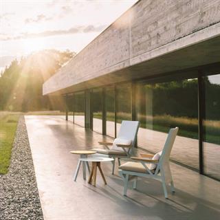 Kettal Vieques Corten Ash Yuvarlak Yan Sehpa