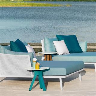 Kettal Vieques Corten Ash Yuvarlak Yan Sehpa