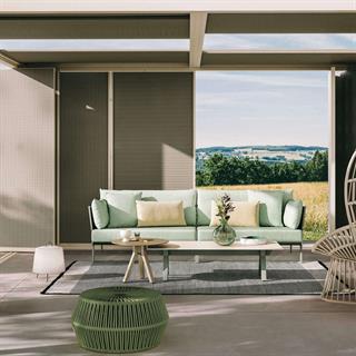 Kettal Vieques Corten Ash Yuvarlak Yan Sehpa