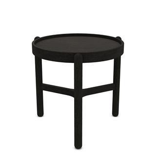 Meridiani Vittorio 50 Black Alçak Yan Sehpa