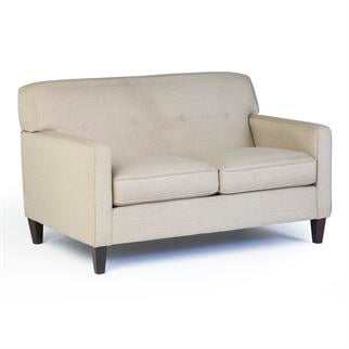 Bauhaus Linen Cream İkili Kanepe