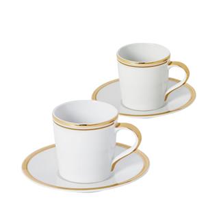 Wilshire-Espresso Cup & Saucer-S/2- Gold