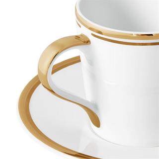 Wilshire-Espresso Cup & Saucer-S/2- Gold