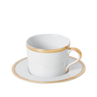 Wilshire Tea Cup & Saucer-Gold