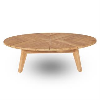 Kayu Teak Wina Oval Orta Sehpa