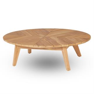 Kayu Teak Wina Oval Orta Sehpa
